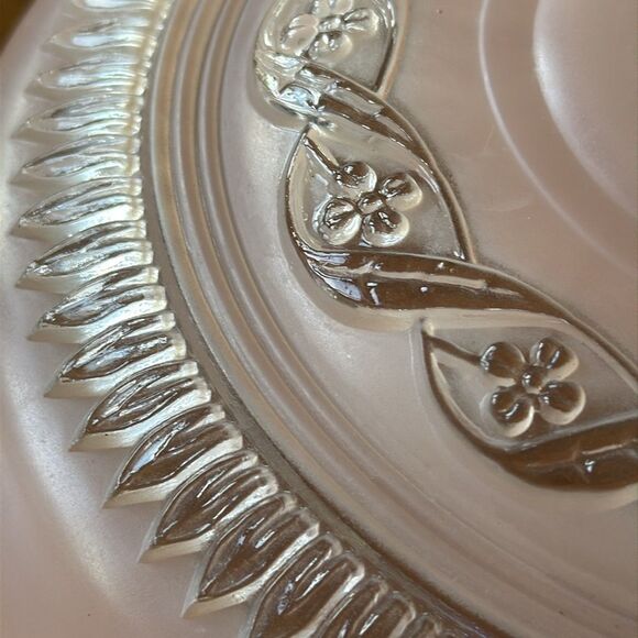 Vintage 8" x 4 Frosted Glass Clear/Frosted Ceiling Light Lamp Shade Globe Globe - Picture 3 of 7